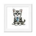Picture of Fish Tie Kitty _GroupedProduct_Square_Mini_ _GroupedProduct_Square_Framed_Matted_