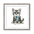 Picture of Fish Tie Kitty _GroupedProduct_Square_Mini_ _GroupedProduct_Square_Framed_Matted_