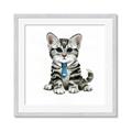 Picture of Fish Tie Kitty _GroupedProduct_Square_Mini_ _GroupedProduct_Square_Framed_Matted_
