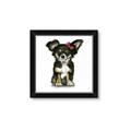 Picture of Pink Bow Chihuahua  _GroupedProduct_Square_Mini_ _GroupedProduct_Square_Framed_Matted_