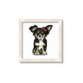 Picture of Pink Bow Chihuahua  _GroupedProduct_Square_Mini_ _GroupedProduct_Square_Framed_Matted_