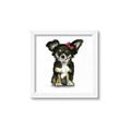 Picture of Pink Bow Chihuahua  _GroupedProduct_Square_Mini_ _GroupedProduct_Square_Framed_Matted_