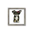 Picture of Pink Bow Chihuahua  _GroupedProduct_Square_Mini_ _GroupedProduct_Square_Framed_Matted_