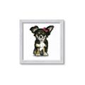 Picture of Pink Bow Chihuahua  _GroupedProduct_Square_Mini_ _GroupedProduct_Square_Framed_Matted_