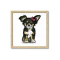 Picture of Pink Bow Chihuahua  _GroupedProduct_Square_Mini_ _GroupedProduct_Square_Framed_Matted_