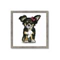 Picture of Pink Bow Chihuahua  _GroupedProduct_Square_Mini_ _GroupedProduct_Square_Framed_Matted_