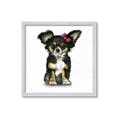 Picture of Pink Bow Chihuahua  _GroupedProduct_Square_Mini_ _GroupedProduct_Square_Framed_Matted_