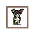 Picture of Pink Bow Chihuahua  _GroupedProduct_Square_Mini_ _GroupedProduct_Square_Framed_Matted_
