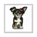 Picture of Pink Bow Chihuahua  _GroupedProduct_Square_Mini_ _GroupedProduct_Square_Framed_Matted_