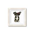 Picture of Pink Bow Chihuahua  _GroupedProduct_Square_Mini_ _GroupedProduct_Square_Framed_Matted_