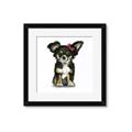 Picture of Pink Bow Chihuahua  _GroupedProduct_Square_Mini_ _GroupedProduct_Square_Framed_Matted_