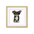 Picture of Pink Bow Chihuahua  _GroupedProduct_Square_Mini_ _GroupedProduct_Square_Framed_Matted_