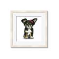 Picture of Pink Bow Chihuahua  _GroupedProduct_Square_Mini_ _GroupedProduct_Square_Framed_Matted_