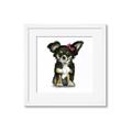 Picture of Pink Bow Chihuahua  _GroupedProduct_Square_Mini_ _GroupedProduct_Square_Framed_Matted_