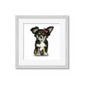 Picture of Pink Bow Chihuahua  _GroupedProduct_Square_Mini_ _GroupedProduct_Square_Framed_Matted_