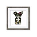 Picture of Pink Bow Chihuahua  _GroupedProduct_Square_Mini_ _GroupedProduct_Square_Framed_Matted_