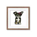 Picture of Pink Bow Chihuahua  _GroupedProduct_Square_Mini_ _GroupedProduct_Square_Framed_Matted_