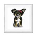 Picture of Pink Bow Chihuahua  _GroupedProduct_Square_Mini_ _GroupedProduct_Square_Framed_Matted_
