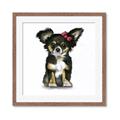 Picture of Pink Bow Chihuahua  _GroupedProduct_Square_Mini_ _GroupedProduct_Square_Framed_Matted_