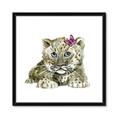 Picture of Lucy Leopard _GroupedProduct_Square_Mini_ _GroupedProduct_Square_Framed_Matted_
