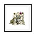 Picture of Lucy Leopard _GroupedProduct_Square_Mini_ _GroupedProduct_Square_Framed_Matted_