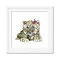 Picture of Lucy Leopard _GroupedProduct_Square_Mini_ _GroupedProduct_Square_Framed_Matted_