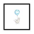 Picture of Blue Balloon _GroupedProduct_Square_Mini_ _GroupedProduct_Square_Framed_Matted_