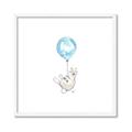 Picture of Blue Balloon _GroupedProduct_Square_Mini_ _GroupedProduct_Square_Framed_Matted_
