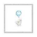 Picture of Blue Balloon _GroupedProduct_Square_Mini_ _GroupedProduct_Square_Framed_Matted_