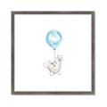 Picture of Blue Balloon _GroupedProduct_Square_Mini_ _GroupedProduct_Square_Framed_Matted_