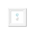 Picture of Blue Balloon _GroupedProduct_Square_Mini_ _GroupedProduct_Square_Framed_Matted_