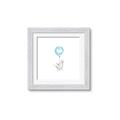 Picture of Blue Balloon _GroupedProduct_Square_Mini_ _GroupedProduct_Square_Framed_Matted_