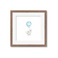 Picture of Blue Balloon _GroupedProduct_Square_Mini_ _GroupedProduct_Square_Framed_Matted_