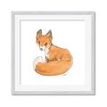 Picture of Baby Fox _GroupedProduct_Square_Mini_ _GroupedProduct_Square_Framed_Matted_