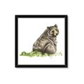 Picture of Bear in grass _GroupedProduct_Square_Mini_ _GroupedProduct_Square_Framed_Matted_