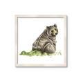 Picture of Bear in grass _GroupedProduct_Square_Mini_ _GroupedProduct_Square_Framed_Matted_