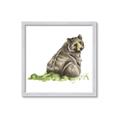 Picture of Bear in grass _GroupedProduct_Square_Mini_ _GroupedProduct_Square_Framed_Matted_