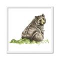 Picture of Bear in grass _GroupedProduct_Square_Mini_ _GroupedProduct_Square_Framed_Matted_