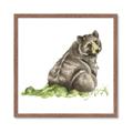 Picture of Bear in grass _GroupedProduct_Square_Mini_ _GroupedProduct_Square_Framed_Matted_