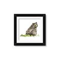 Picture of Bear in grass _GroupedProduct_Square_Mini_ _GroupedProduct_Square_Framed_Matted_