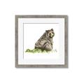 Picture of Bear in grass _GroupedProduct_Square_Mini_ _GroupedProduct_Square_Framed_Matted_