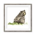 Picture of Bear in grass _GroupedProduct_Square_Mini_ _GroupedProduct_Square_Framed_Matted_