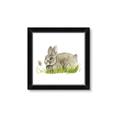 Picture of Bunny in grass _GroupedProduct_Square_Mini_ _GroupedProduct_Square_Framed_Matted_