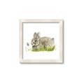 Picture of Bunny in grass _GroupedProduct_Square_Mini_ _GroupedProduct_Square_Framed_Matted_