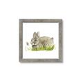 Picture of Bunny in grass _GroupedProduct_Square_Mini_ _GroupedProduct_Square_Framed_Matted_