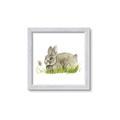 Picture of Bunny in grass _GroupedProduct_Square_Mini_ _GroupedProduct_Square_Framed_Matted_