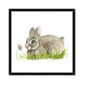 Picture of Bunny in grass _GroupedProduct_Square_Mini_ _GroupedProduct_Square_Framed_Matted_