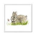 Picture of Bunny in grass _GroupedProduct_Square_Mini_ _GroupedProduct_Square_Framed_Matted_