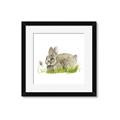 Picture of Bunny in grass _GroupedProduct_Square_Mini_ _GroupedProduct_Square_Framed_Matted_