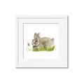 Picture of Bunny in grass _GroupedProduct_Square_Mini_ _GroupedProduct_Square_Framed_Matted_
